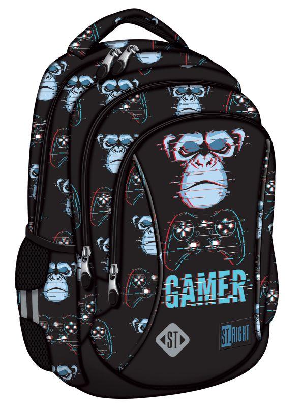 PLECAK 3-KOMOROWY BLUE GAMER STRIGHT BP-26