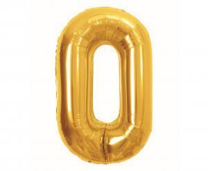 BALON FOLIOWY B&C CYFRA 0 ROYAL GOLD