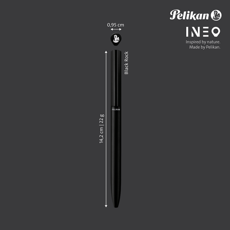DŁUGOPIS PELIKAN K6 INEO ELEME BLACK ROCK ETUI