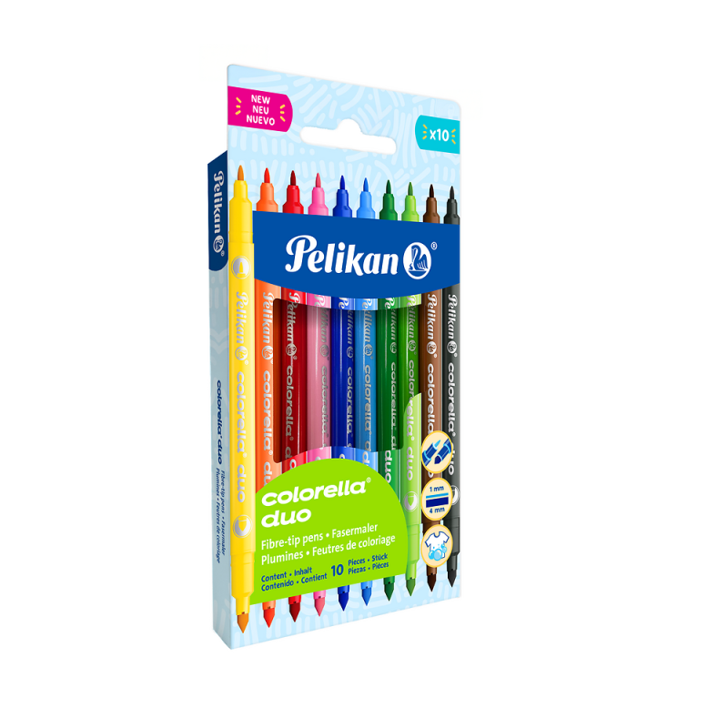 FLAMASTRY 10 PELIKAN COLORELLA DUO