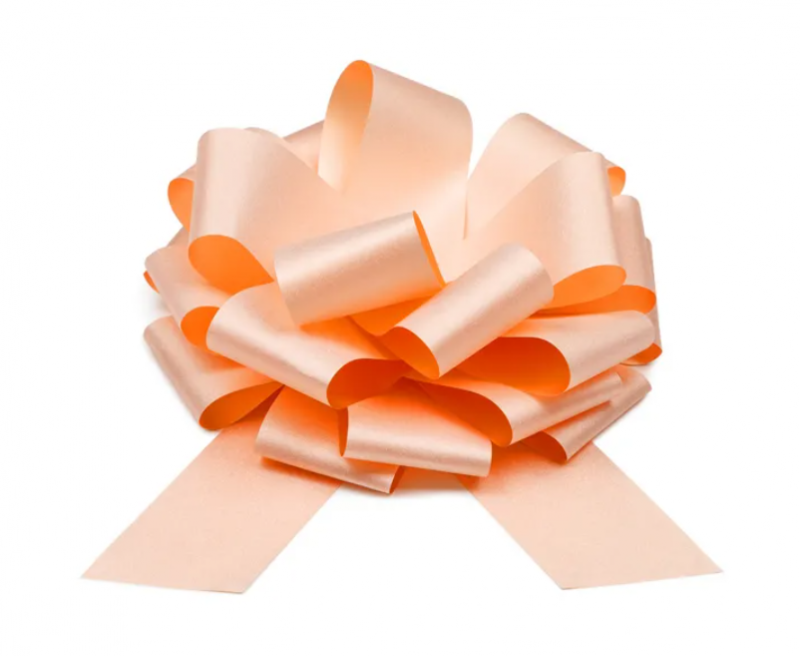 KOKARDA DEKORACYJNA DIY JASNY PUDROWY RÓŻ 30CM