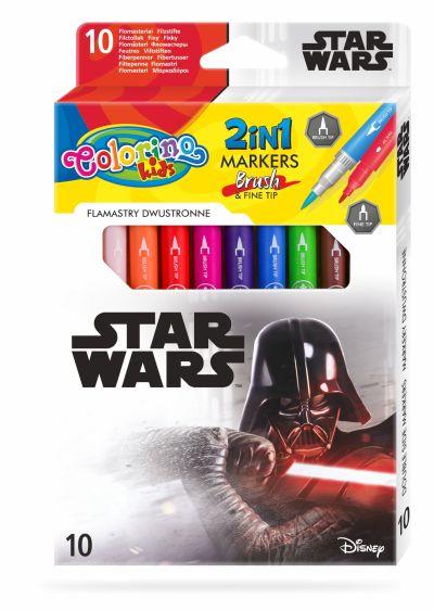FLAMASTRY DWUSTRONNE 10 KOL. /STAR WARS / /12/ COLORINO DISNEY