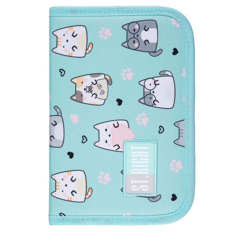 PIÓRNIK 2-KLAPKOWY BEZ WYPOSAŻENIA CHARMING CATS PC-03 STRIGHT