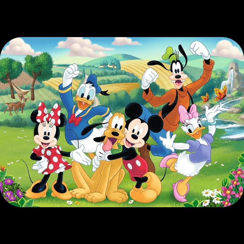 PUZZLE 24 TREFL DREWNO MICKEY Z PRZYJACIÓŁMI