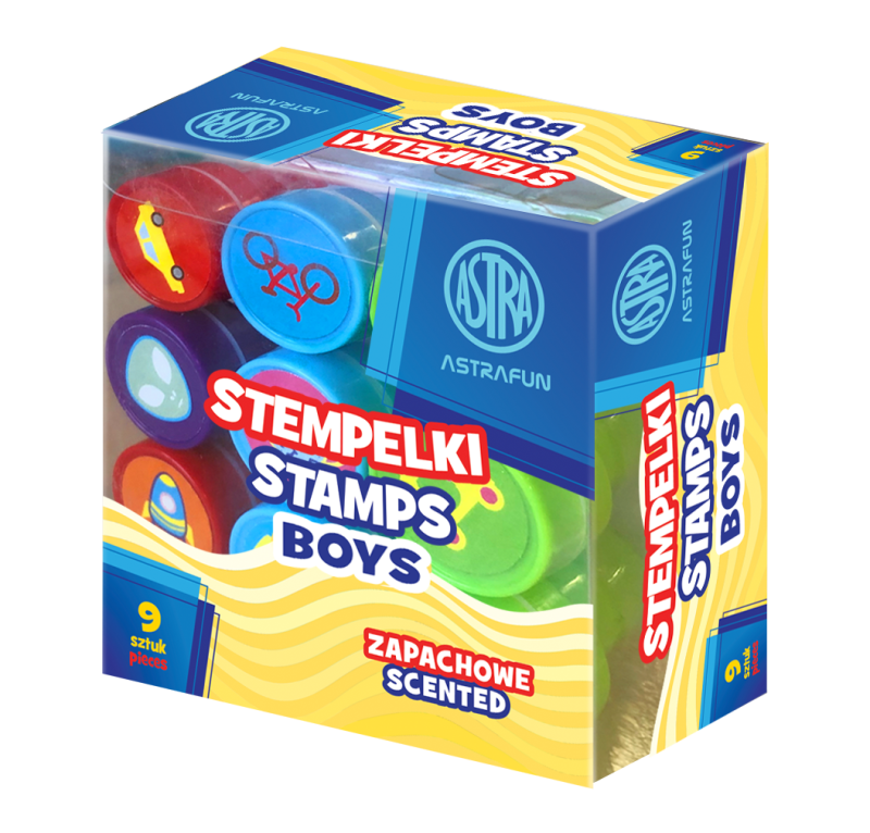 STEMPELKI ZAPACHOWE ASTRAFUN BOYS - 9 szt