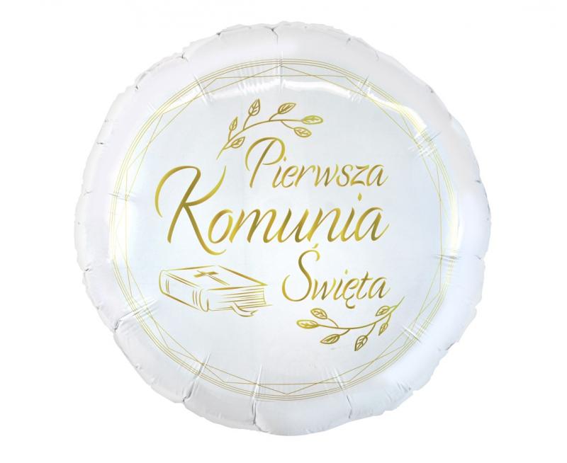 BALON FOLIOWY PIERWSZA KOMUNIA ŚW.(BIBLIA), 18'