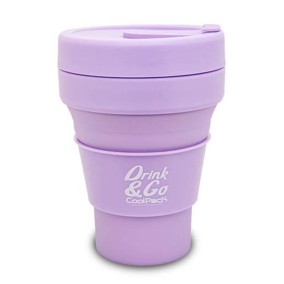 KUBEK SILIKONOWY CP - 355 ml - PASTEL / POWDER PURPLE