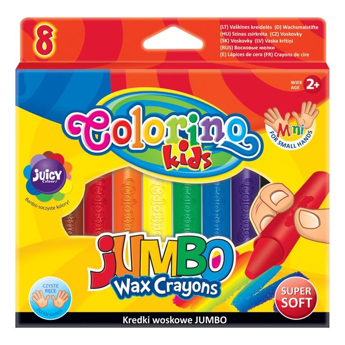 KREDKI ŚWIECOWE 8 COLORINO JUMBO