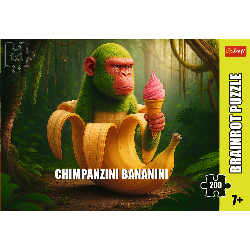 PUZZLE 200 TREFL CHIMPANZINI BANANINI