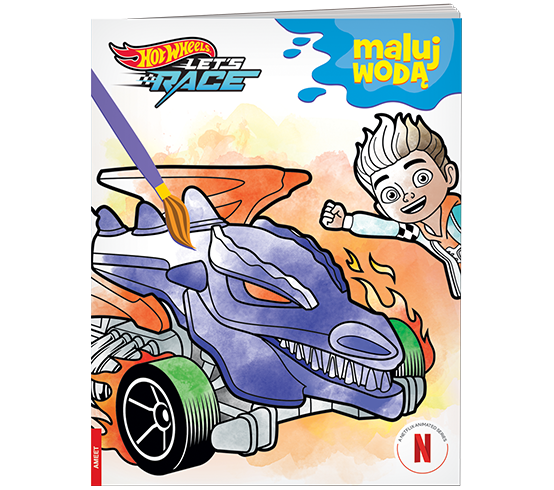 KSIĄŻECZKA HOT WHEELS. LETS RACE. MALUJ WODĄ