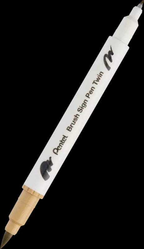 PISAK DWUSTR. BRUSH PĘDZELKOWY BEŻOWY