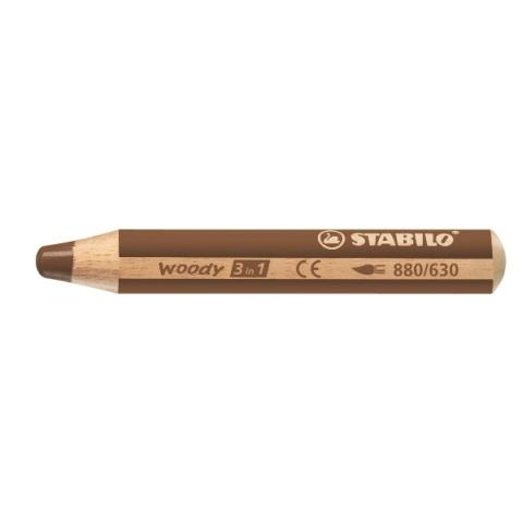 KREDKA STABILO WOODY BRĄZOWA