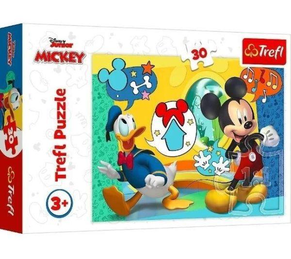 PUZZLE 30 TREFL MYSZKA MIKI I WESOŁY DOMEK