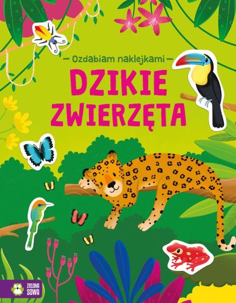 KSIĄŻECZKA OZDABIAM NAKLEJKAMI. DZIKIE ZWIERZĘTA