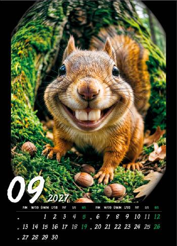 KALENDARZ WIELOPLANSZOWY HAPPY ANIMALS JOTAN STANDARD