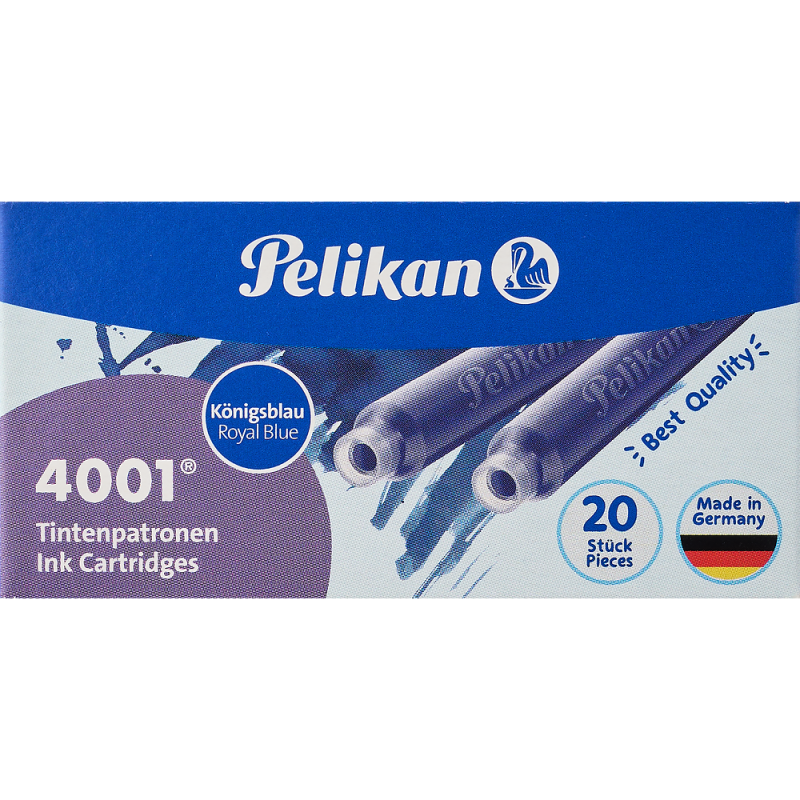 NABOJE PELIKAN KRÓTKIE TP NIEBIESKIE 20