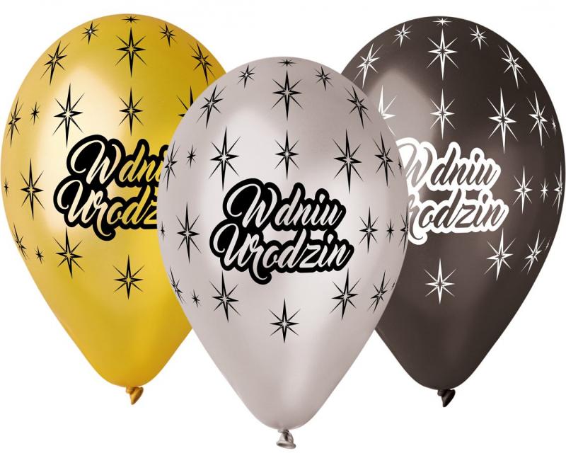 BALON PREMIUM W DNIU URODZIN METAL