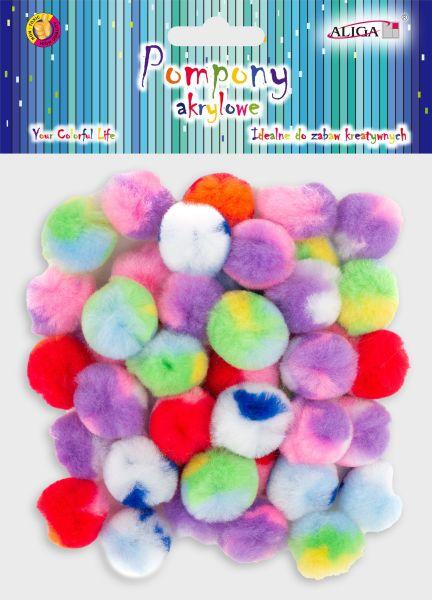 POMPONY POM-6026 AKRYLOWE WIELOBARWNE MIX A50
