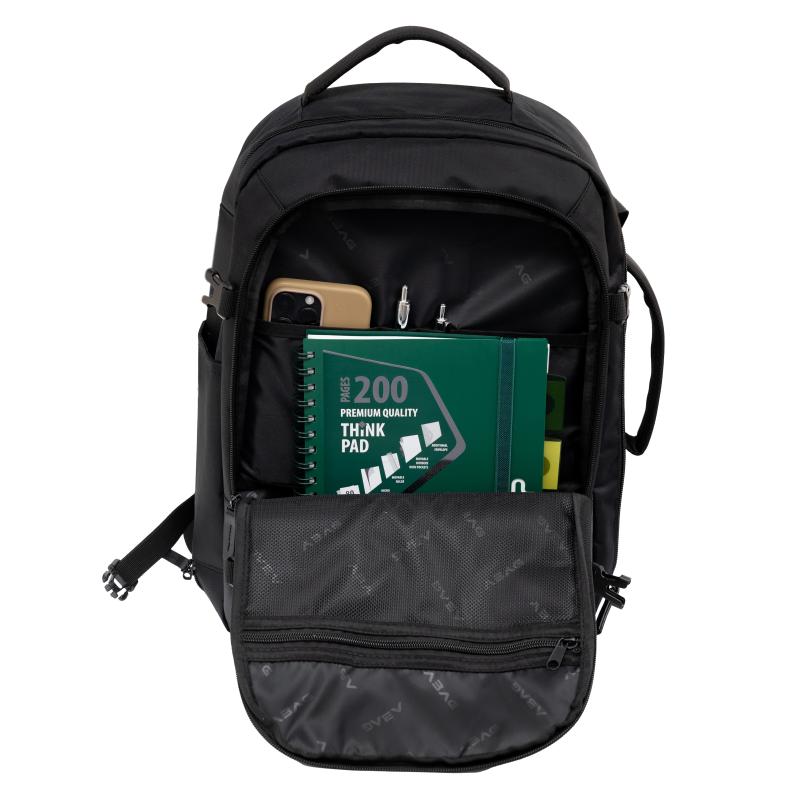 PLECAK 2W1 BUSINESS&TRAVEL ABAG BLACK