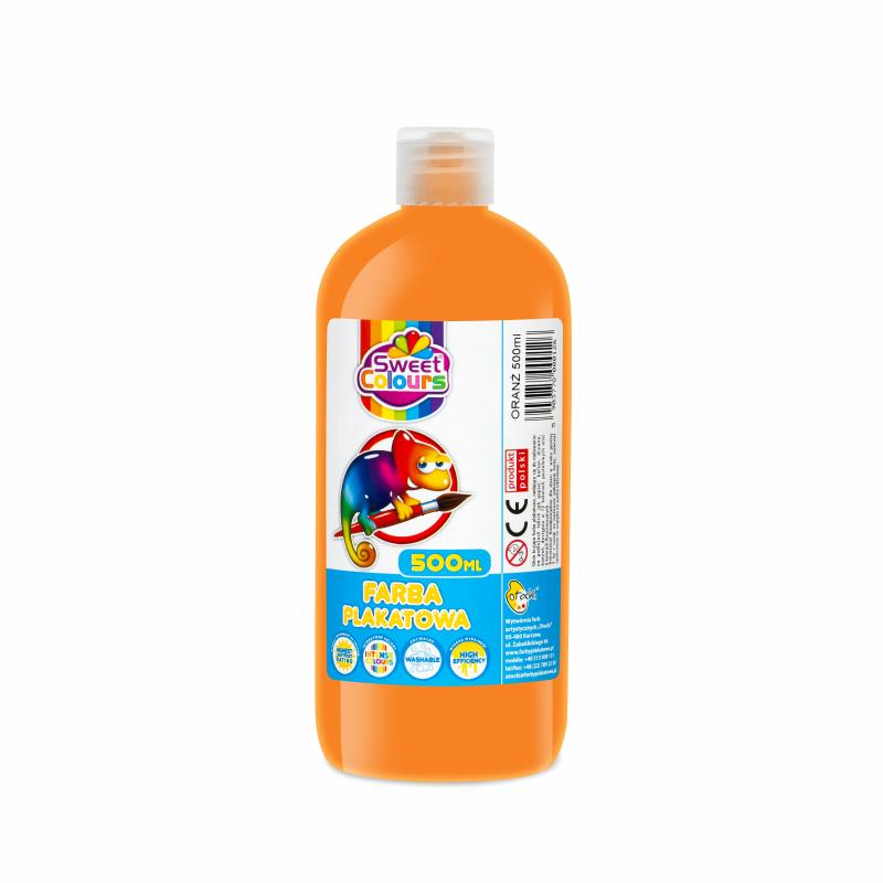 FARBA PLAKATOWA OTOCKI 500ML POMARAŃCZOWA