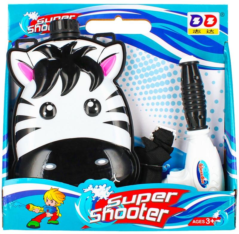 PISTOLET NA WODĘ ZEBRA PLECAK 30X29X6 MC WB48