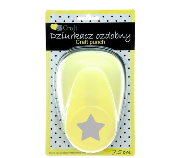 DZIURKACZ OZDOBNY 7,5CM GWIAZDA