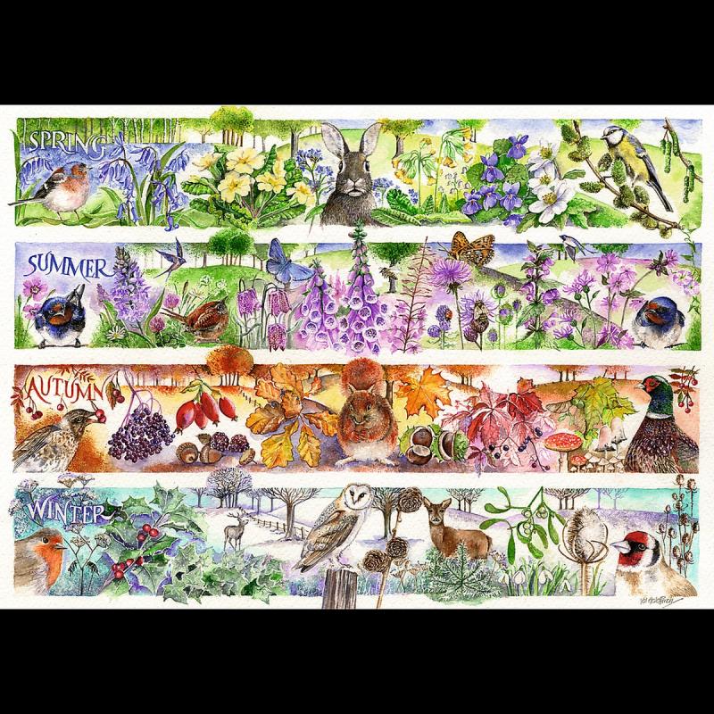 PUZZLE 1000 TREFL TEA TIME CZTERY PORY ROKU PREMIUM PLUS