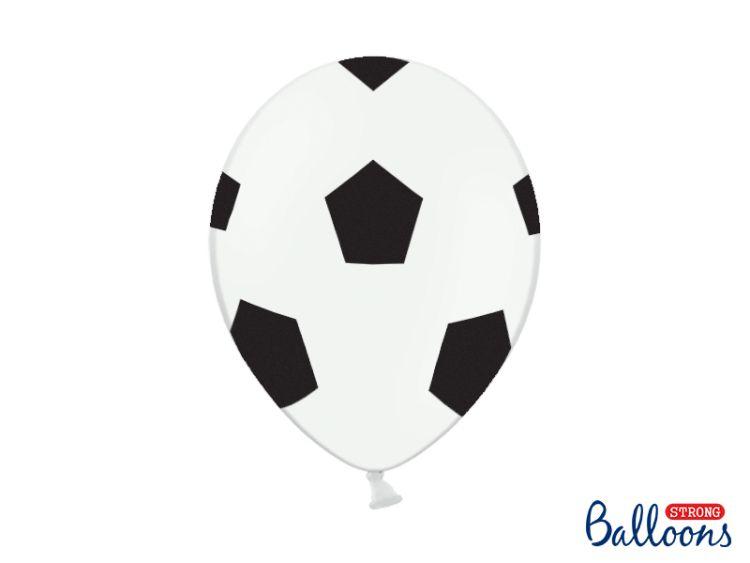 BALONY STRONG PIŁKA PURE WHITE Z CZARNYM NADRUKIEM 30CM