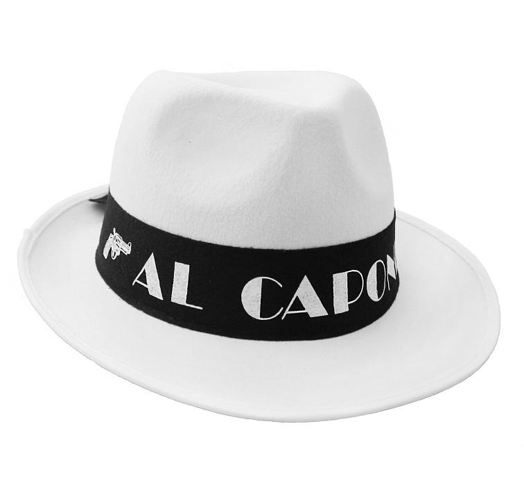 KAPELUSZ AL CAPONE BIAŁY