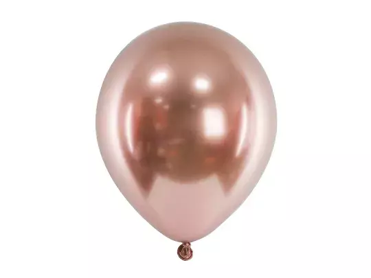 BALONY GLOSSY 46CM RÓŻOWE ZŁOTO