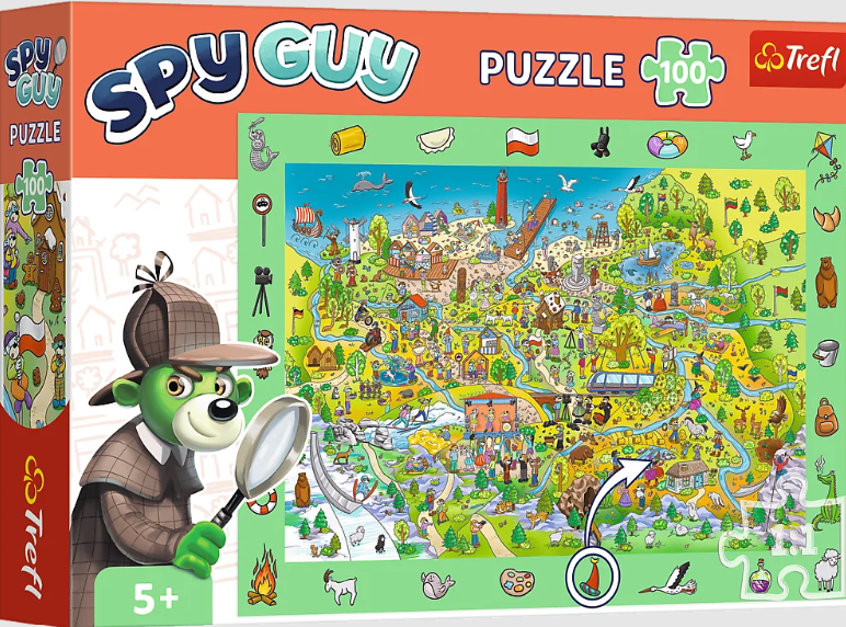 PUZZLE 100 TREFL OBSERWACYJNE.SPY GUY - POLSKA RODZINA TREFLIKÓW