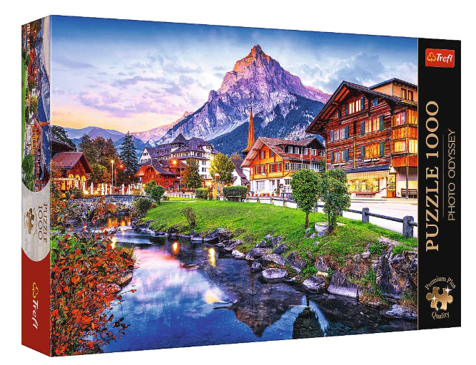 PUZZLE 1000 TREFL ALPEJSKIE MIASTECZKO, SZWAJCARIA