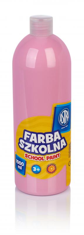 FARBA SZKOLNA ASTRA 1000ML JASNORÓŻOWA