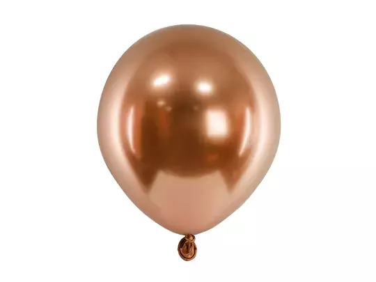 BALONY GLOSSY 12CM MIEDZIANY