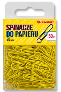 SPINACZE DO PAPIERU 28 MM KANARKOWE PENMATE