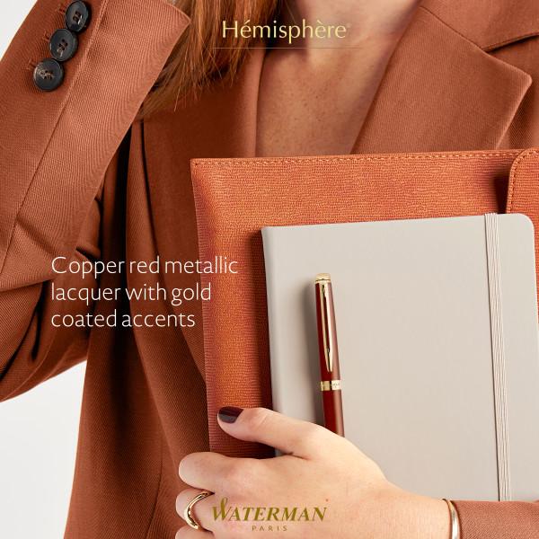 PIÓRO WIECZNE WATERMAN HEMISPHERE COPPER RED GT