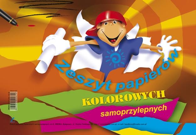 ZESZYT PAPIERÓW KOLOROWYCH A4 SAMOP.KRESKA