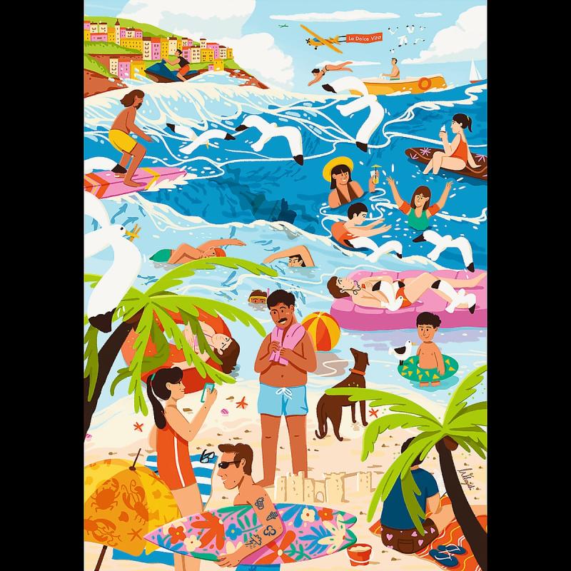 PUZZLE 1000 TREFL W WAKACYJNYM FERWORZE
