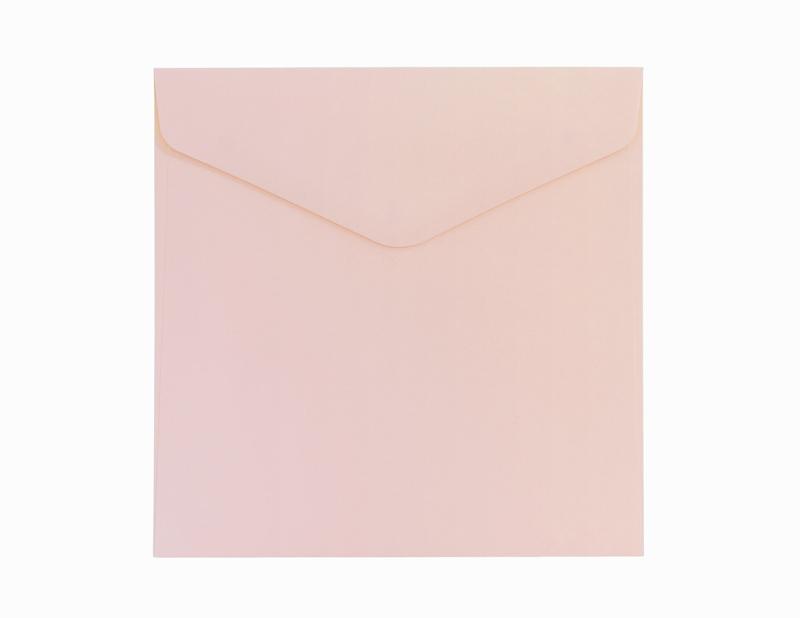 KOPERTA 160X160 GŁADKI RÓŻOWY SATYNOWY 10SZT 130G