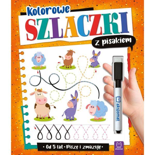 KSIĄŻECZKA KOLOROWE SZLACZKI Z PISAKIEM.PISZĘ I ZMAZUJĘ OD 5 LAT