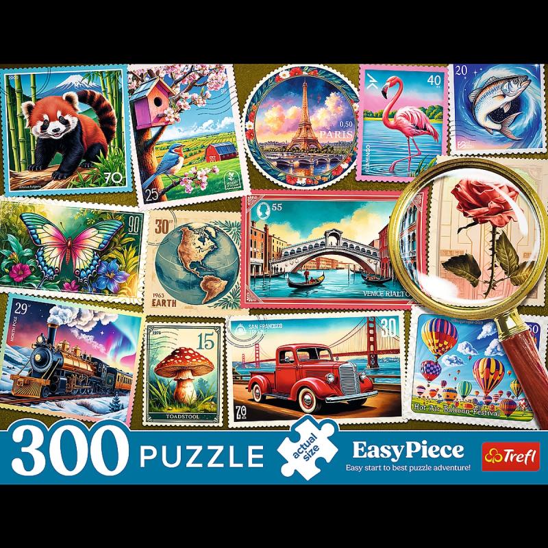 PUZZLE 300 TREFL ZNACZKI POCZTOWE