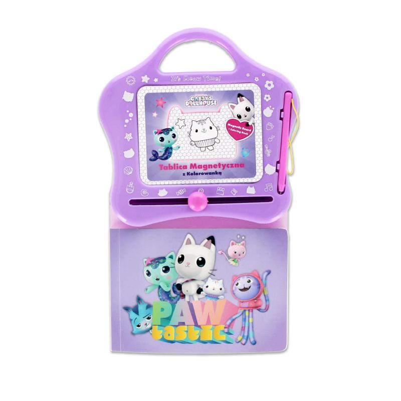 TABLICA MAGNETYCZNA Z KOLOROWANKĄ GABBYS DOLLHOUSE