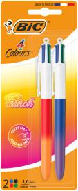 DŁUGOPIS BIC 4-KOL BAR BICOLOR VIVID A/2
