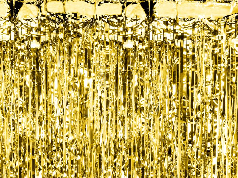 KURTYNA PARTY ZŁOTY 100X200CM