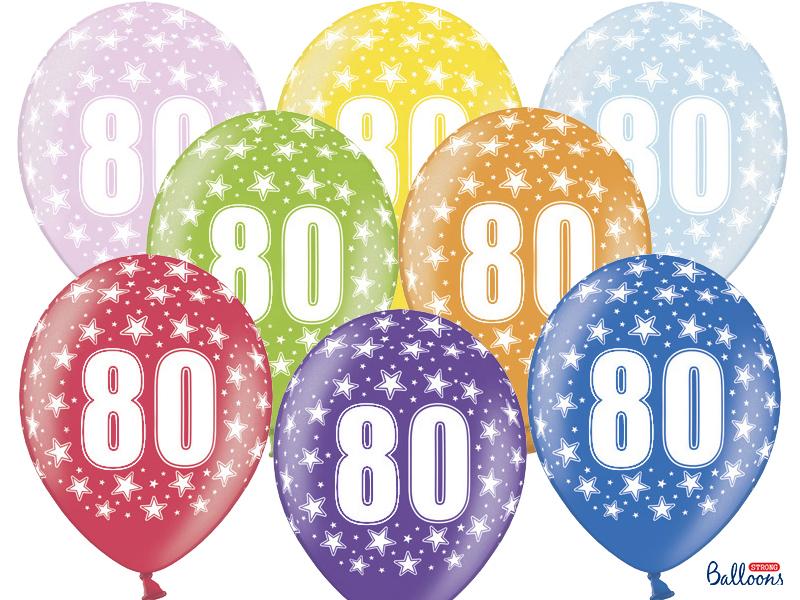 BALONY 80TH BIRTHDAY METALLIC MIX