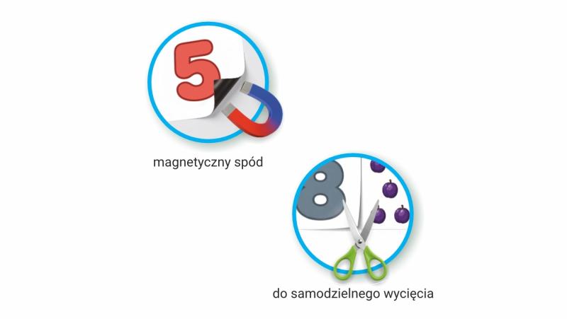 ZESTAW KREATYWNY MAGNETYCZNE CYFERKI