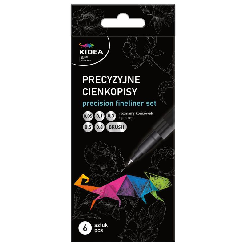 ZESTAW PRECYZYJNYCH CIENKOPISÓW A/6 KIDEA
