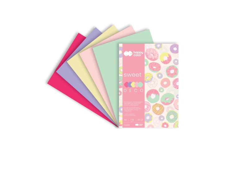 BLOK DECO A4/20 SWEET 170G 5KOL
