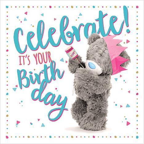 KARTKA HOLOGRAFICZNA 3D CELEBRATE ITS YOUR BIRTHDAY