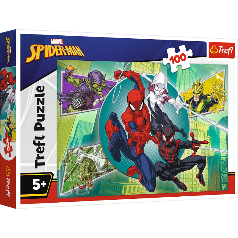 PUZZLE 100 TREFL PAJĘCZA MASKA SPIDERMAN
